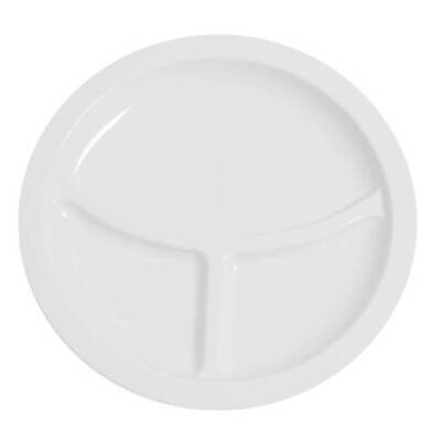 Dinner Plate - 3 Compartment Polycarbonate - 250mm
