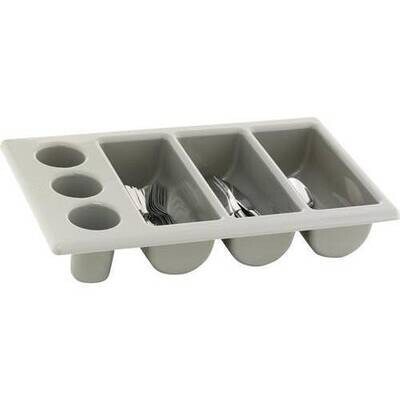 Cutlery Tray Grey 3 Division - 500 X 300mm