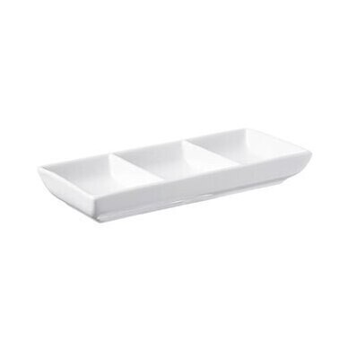 3 Div. Condiment Dish - 18cm (24)