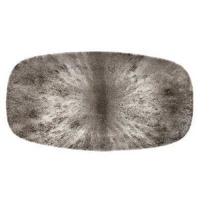 Stone Quartz Black - Oblong Chefs Plate - 35.5X19cm (6)