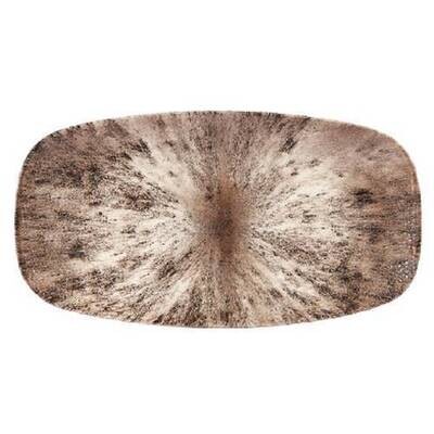 Stone Zircon Brown - Oblong Chefs Plate - 35.5 X 19cm (6)