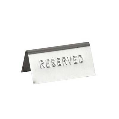 Reserved Table Sign S/Steel
