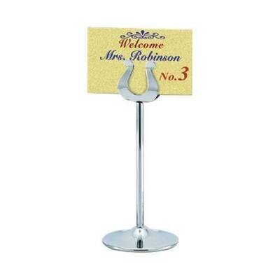 Table Number Stand S/Steel - 200mm