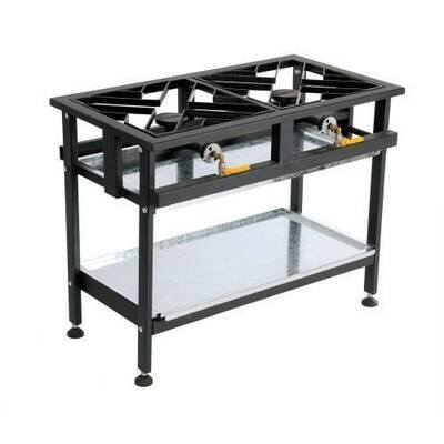 Boiling Table Gas - Commercial - 2 Burner Straight