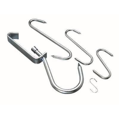 Steel S Hooks -4&quot;/100mm (Pack Of 12) Galvanised