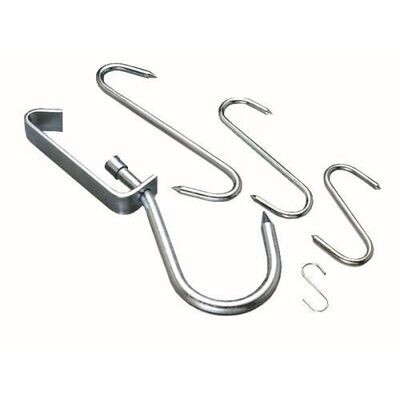 Steel Swivel Hooks -10&quot;/250mm (Pack Of 12) Galvanised