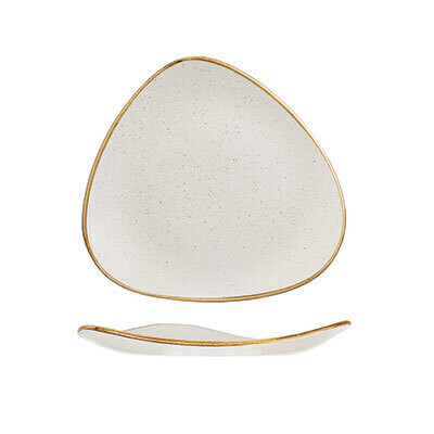 Barley White - Triangle Plate - 26.5cm (12)
