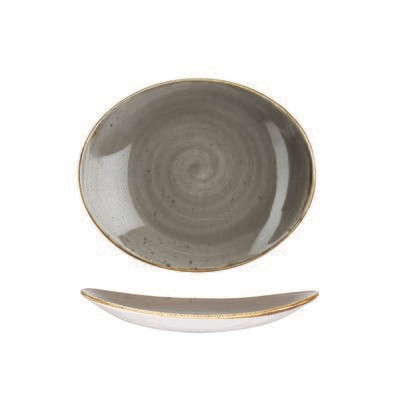 Peppercorn Grey - Oval Plate 19.2cm (12)