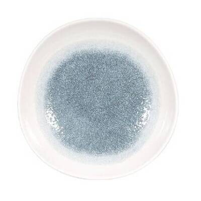 Raku Topaz Blue - Organic Round Bowl - 25.3cm
