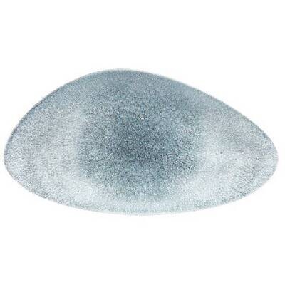 Raku Topaz Blue - Triangle Chefs Plate - 35 X 19cm