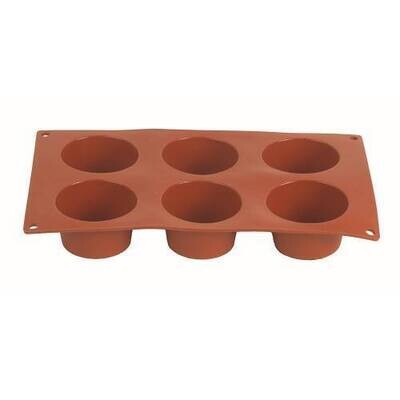 Mould Silicon Muffin - 6 Cups 70 X 40mm