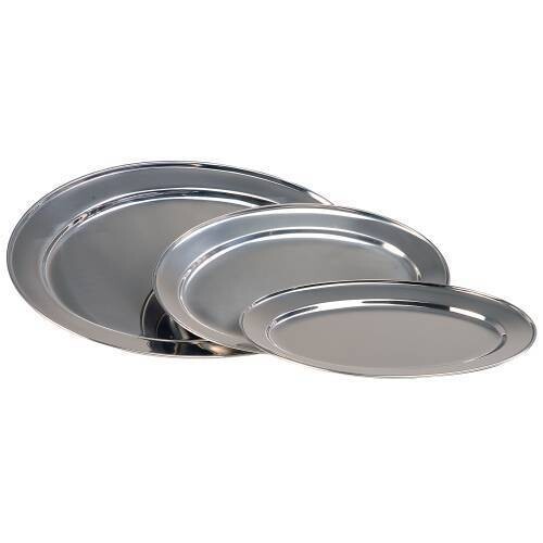 Serving Platter Oval S/Steel - 350mm