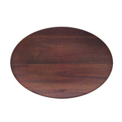 Platter Wood Grain - Oval - 450Mm X 380Mm