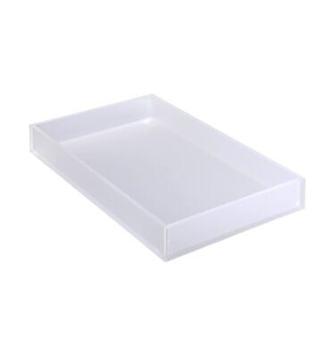 T-Collection Ice White Lucite Tray