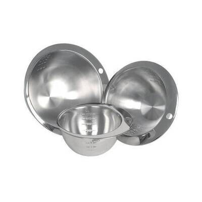 Measuring Bowl Stainless Steel Round Notched 2500ml