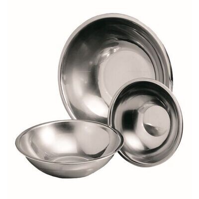 Mixing Bowl S/Steel Round - 240mm (3lt)