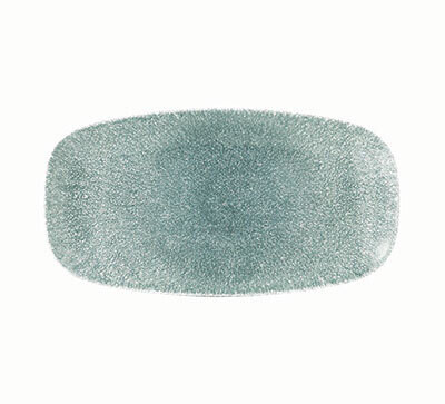 Raku Topaz Blue - Chefs&#39; Oblong Plate - 29.8 X 15.3cm (12)