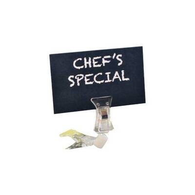 Plastic Display Clip - Thin Base - (Sold In Packs Of 12)