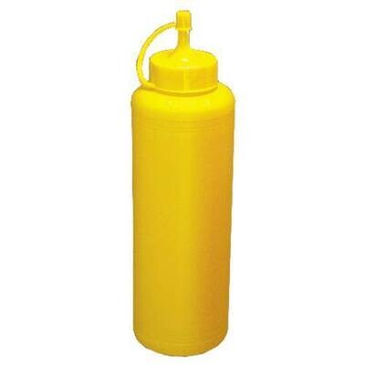 Plastic Dispenser (Yellow) - 250ml (Pack Of 6)