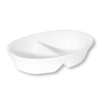 Oval Divided Bowl - 20cm (6)