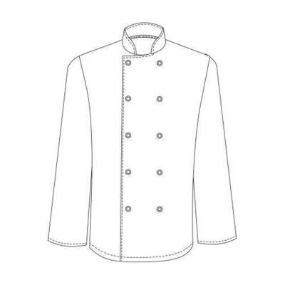 Chefs Uniform Jacket Basic Pop Button - Large