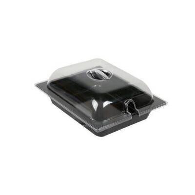 Insert - Half Dome Lid Notched (Clear) - No Heat