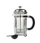 Regent coffee plunger with chrome frame 3 cup, 380ML