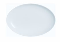 Consol opal oval plate, 330X250MM