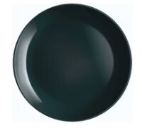 Luminarc opal black dinner plate, 270MM DIA