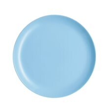 Luminarc opal turquoise dinner plate, 270MM DIA