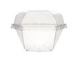 Regent disposable plastic cups tapered plain with dome lid 10PCS 58X58X77MM