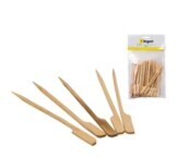 Regent bamboo disposable food paddle picks 50PCS 110MM