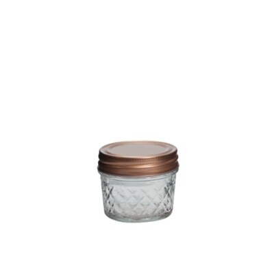 Pineapple pattern jar w/copper lid - 100ML