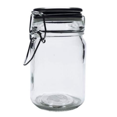6Pack metal cliptop jar 9X6CM 170ML