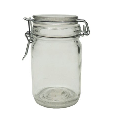 6Pack cylinder cliptop jar 12X6CM 270ML
