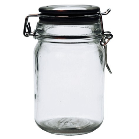 6Pack metal cliptop jar 12X6CM 250ML