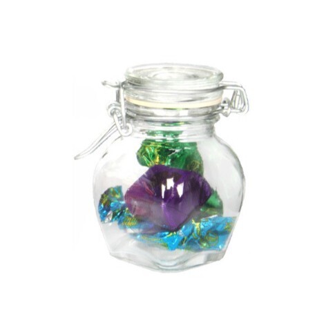 6Pack vinolia cliptop jar 8.5X4.5CM 100ML