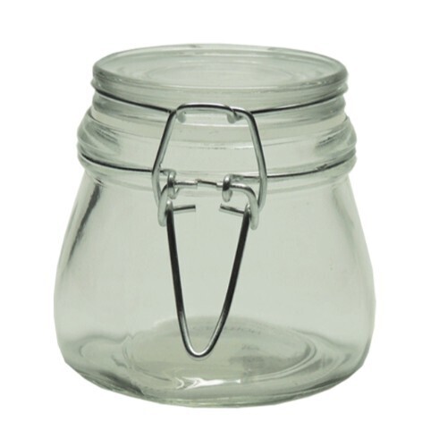 6Pack cliptop jar 8X7CM 160ML