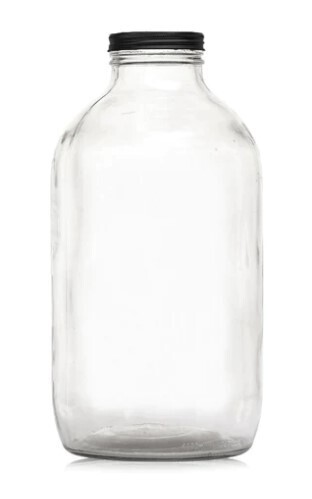 COConsol glass catering jar 4LT with black lid