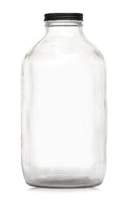COConsol glass catering jar 4LT with black lid