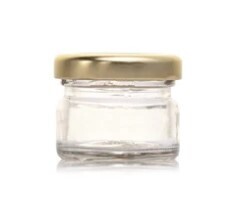 Consol glass mini jar 28ML with gold lid
