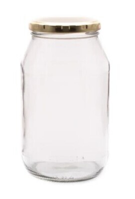 Consol glass farrago jar 750ML with gold lid