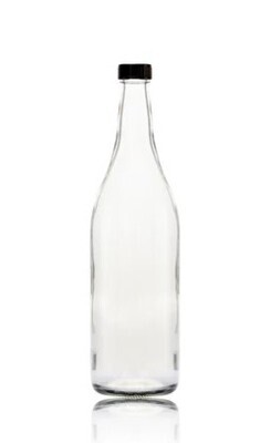 Consol glass starlinght bottle 1LT with black lid