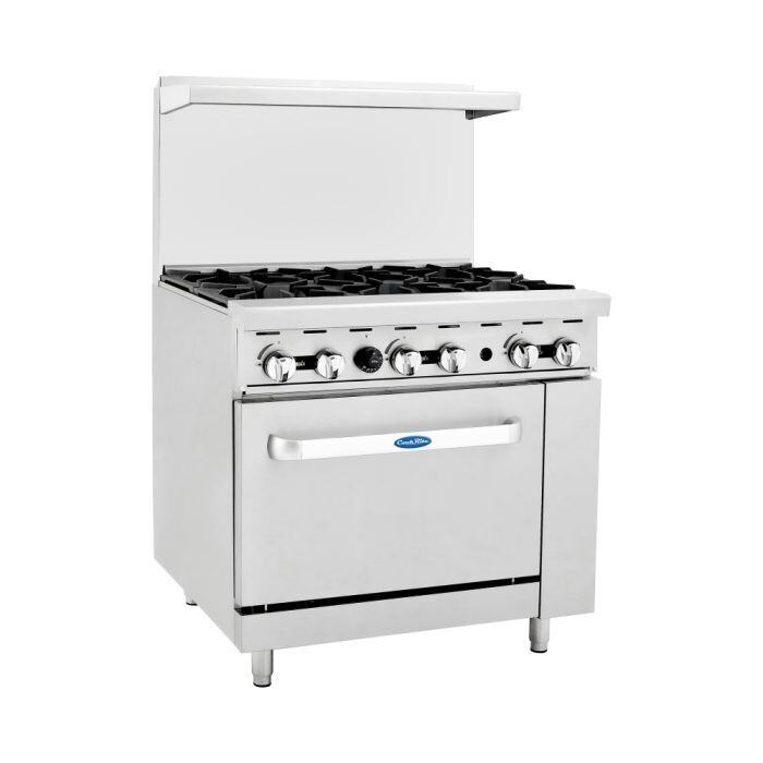 COOKRITE 6 Burner cooking range with gas oven