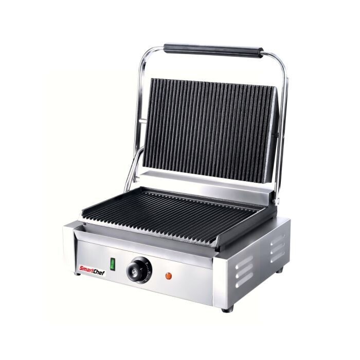 SMARTCHEF Contact grill with ribbed non-stick plates