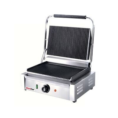 SMARTCHEF Contact grill with ribbed non-stick plates