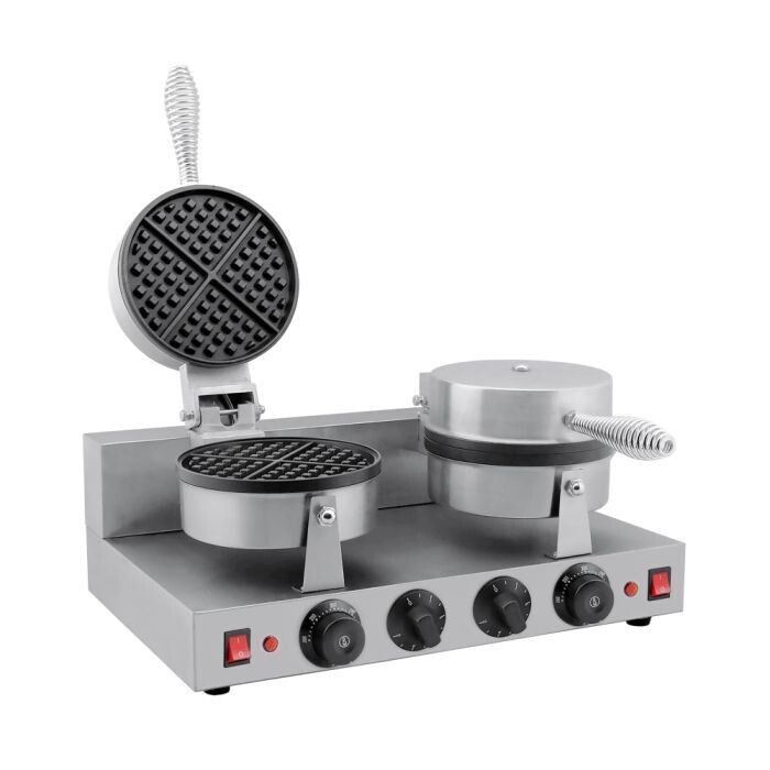 SMARTCHEF Round waffle baker - Double