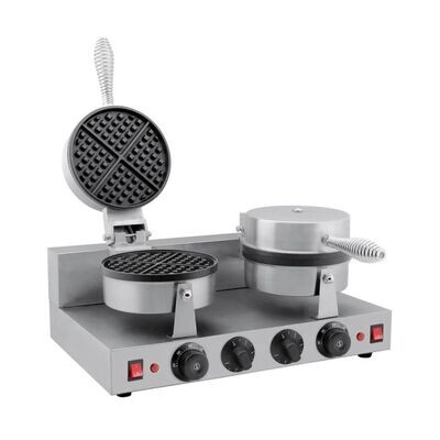 SMARTCHEF Round waffle baker - Double