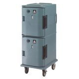 UPC ELECTRIC HEATED FRONT LOADER 800 SERIES SLATE BLUE – TWO CABINET WITH WHEELS – 220V