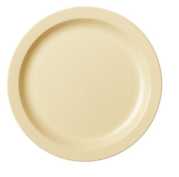 POLYCARBONATE NARROW RIM DINNER PLATE 25.4CM DIAMETER BEIGE
